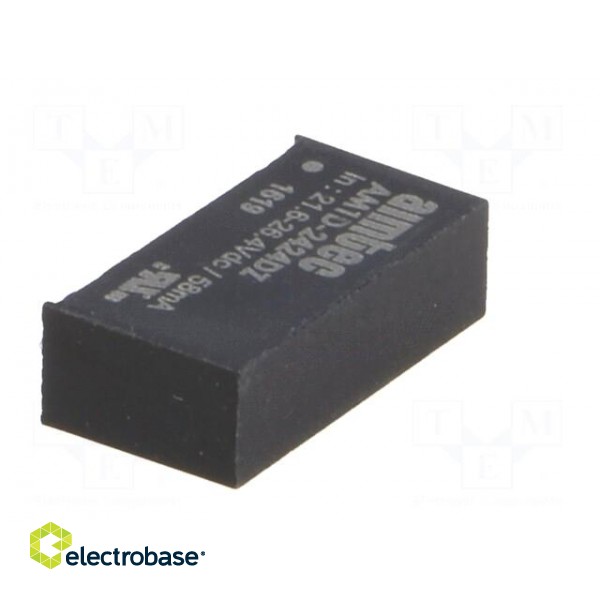 Converter: DC/DC | 1W | Uin: 21.6÷26.4V | Uout: 24VDC | Uout2: -24VDC image 4