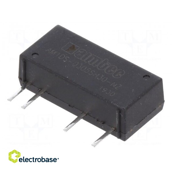 Converter: DC/DC | 1W | Uin: 3÷3.6V | Uout: 5VDC | Iout: 200mA | SIP7 | THT