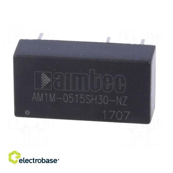 Converter: DC/DC | 1W | Uin: 4.5÷5.5V | 15VDC | Iout: 67mA | DIP14 | 2.4g image 3