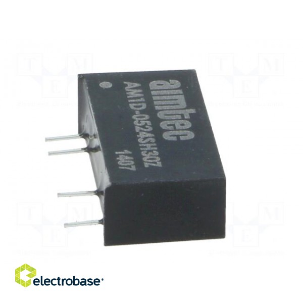 Converter: DC/DC | 1W | Uin: 4.5÷5.5V | Uout: 24VDC | Iout: 40mA | SIP7 image 3