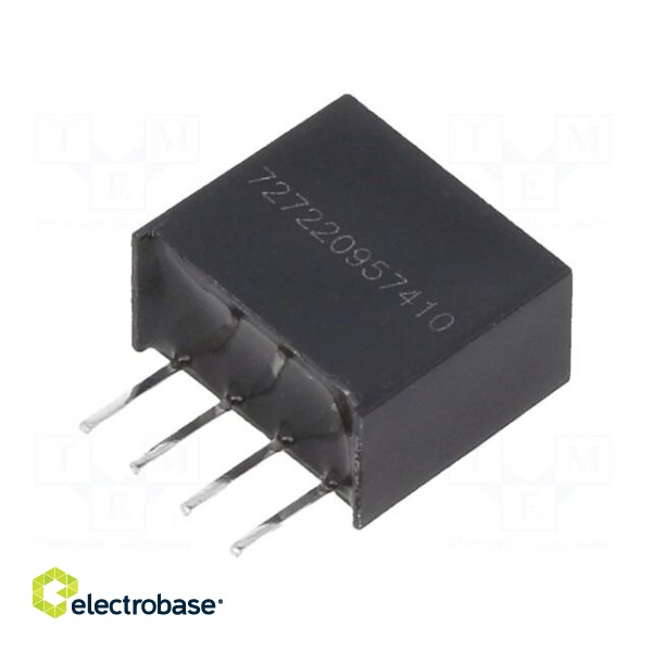 Converter: DC/DC | 1W | Uin: 4.5÷5.5V | Uout: 24VDC | Iout: 42mA | SIP4