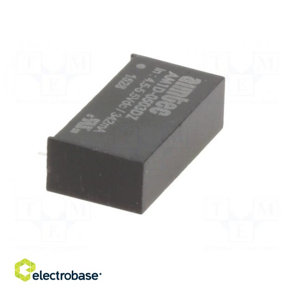 Converter: DC/DC | 1W | Uin: 4.5÷5.5V | 3.3VDC | Iout: 300mA | SIP7 | 2.3g paveikslėlis 4