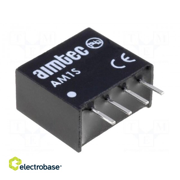 Converter: DC/DC | 1W | Uin: 4.5÷5.5V | Uout: 5VDC | Iout: 200mA | SIP4