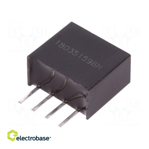 Converter: DC/DC | 1W | Uin: 4.5÷5.5V | Uout: 5VDC | Iout: 200mA | SIP4