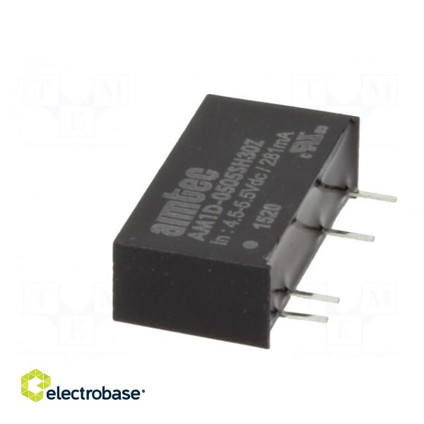 Converter: DC/DC | 1W | Uin: 4.5÷5.5V | Uout: 5VDC | Iout: 200mA | SIP7 paveikslėlis 8