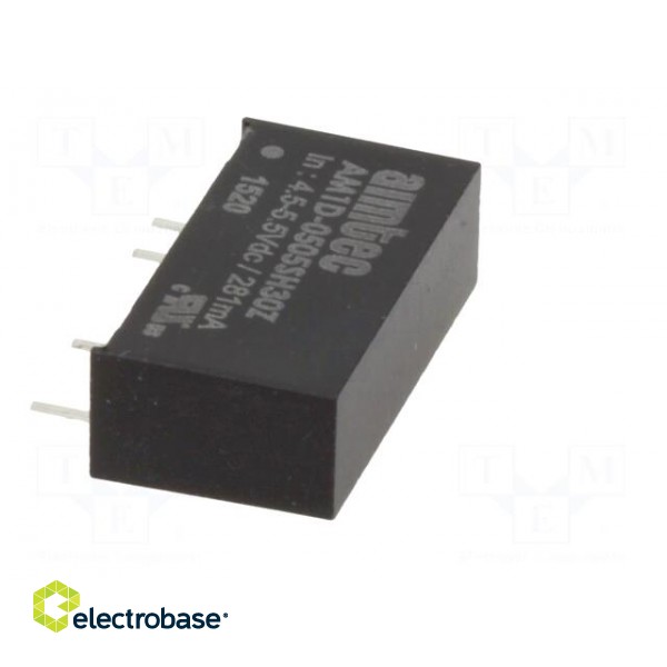 Converter: DC/DC | 1W | Uin: 4.5÷5.5V | Uout: 5VDC | Iout: 200mA | SIP7 paveikslėlis 4