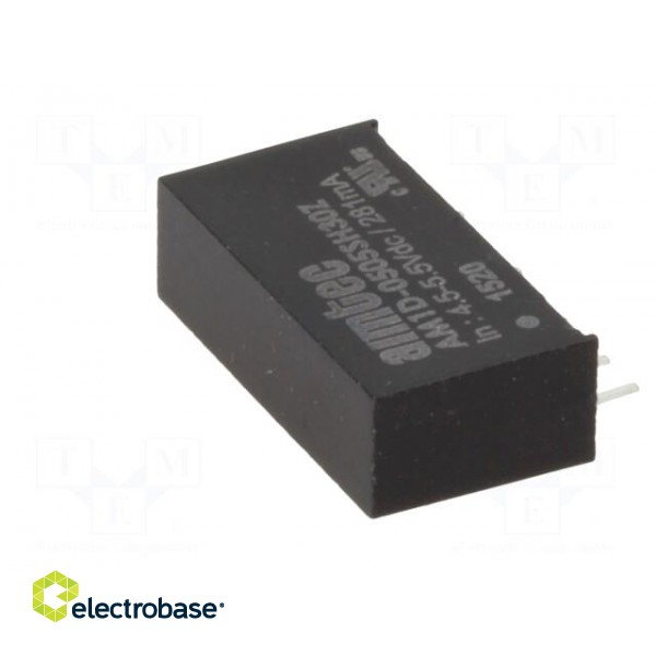 Converter: DC/DC | 1W | Uin: 4.5÷5.5V | Uout: 5VDC | Iout: 200mA | SIP7 paveikslėlis 7