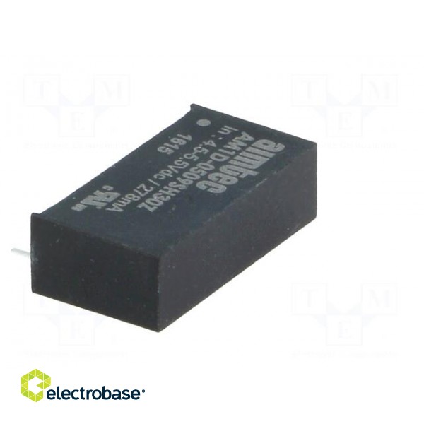 Converter: DC/DC | 1W | Uin: 4.5÷5.5V | Uout: 9VDC | Iout: 110mA | SIP7 фото 4