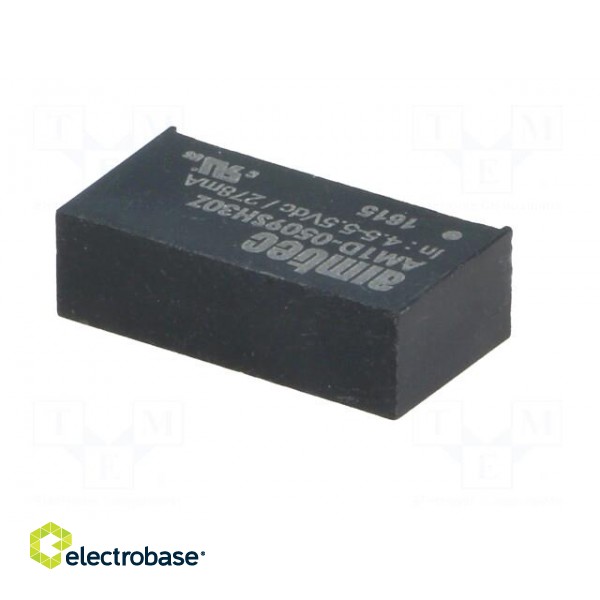 Converter: DC/DC | 1W | Uin: 4.5÷5.5V | Uout: 9VDC | Iout: 110mA | SIP7 фото 6