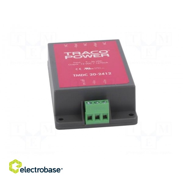 Converter: DC/DC | 20W | Uin: 9÷36V | Uout: 12VDC | Iout: 1670mA | 107g фото 9