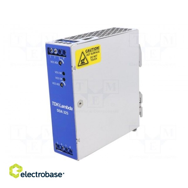 Converter: DC/DC | 250/75W | Uout: 12VDC | Iout: 14A | Iout2: 8A | DDA paveikslėlis 1