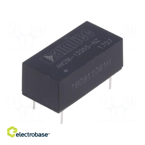 Converter: DC/DC | 2W | Uin: 10.8÷13.2V | 5VDC | Iout: 400mA | DIP14 | 2.8g image 1