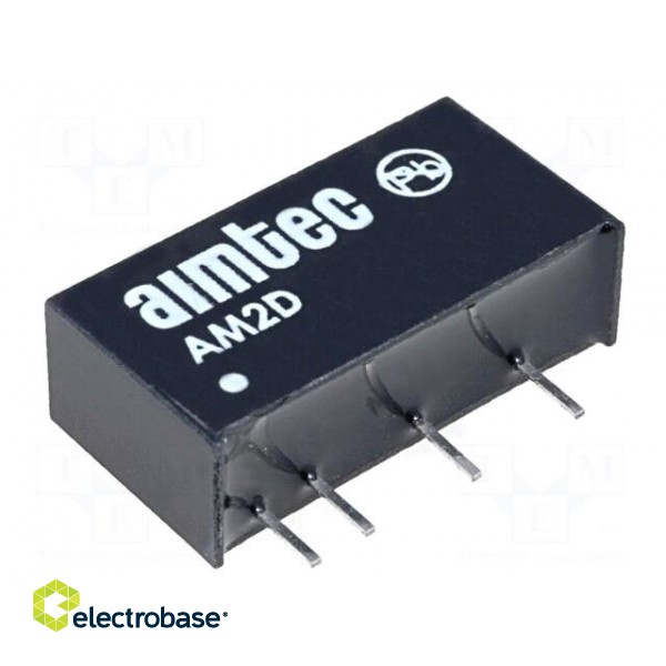 Converter: DC/DC | 2W | Uin: 4.5÷5.5V | 5VDC | Iout: 400mA | SIP7 | 2.5g