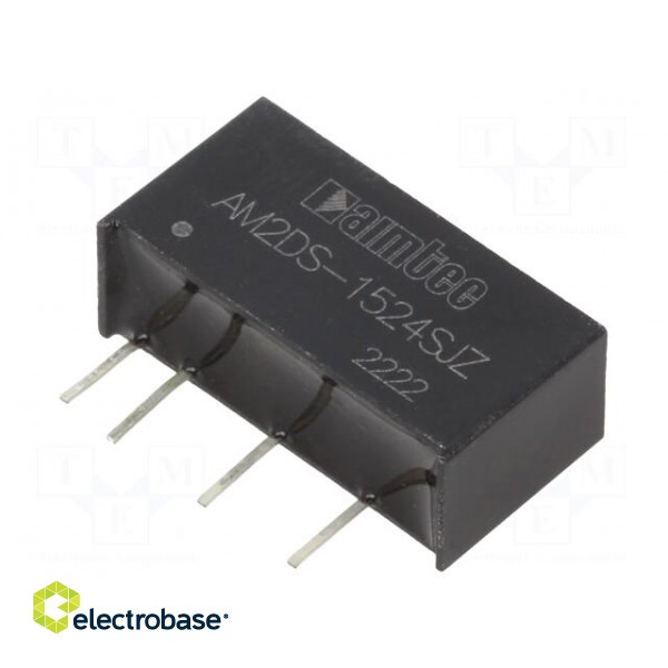 Converter: DC/DC | 2W | Uin: 13.5÷16.5V | Uout: 24VDC | SIP7 | AM2DS-JZ