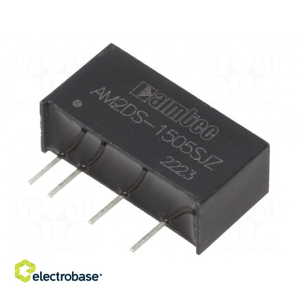 Converter: DC/DC | 2W | Uin: 13.5÷16.5V | Uout: 5VDC | SIP7 | AM2DS-JZ