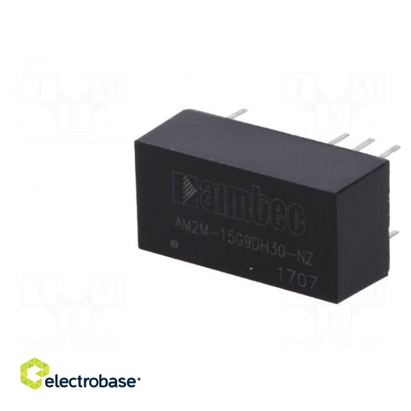 Converter: DC/DC | 2W | Uin: 13.5÷16.5V | Uout: 9VDC | Uout2: -9VDC image 4