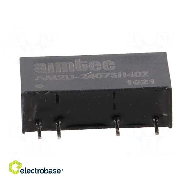 Converter: DC/DC | 2W | Uin: 21.6÷26.4V | Uout: 7.2VDC | Iout: 278mA image 9
