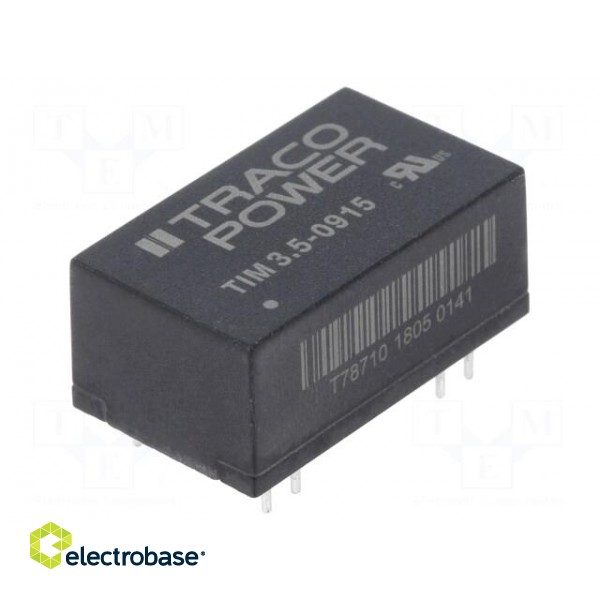 Converter: DC/DC | 3.5W | Uin: 4.5÷12V | 24VDC | Iout: 146mA | DIP16 | 7g image 1