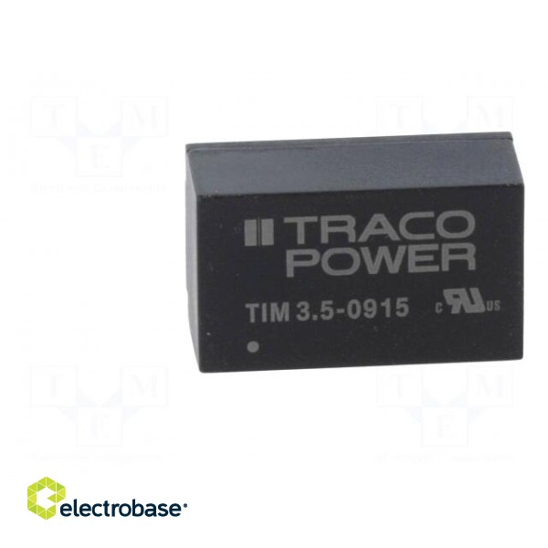 Converter: DC/DC | 3.5W | Uin: 4.5÷12V | 24VDC | Iout: 146mA | DIP16 | 7g image 3