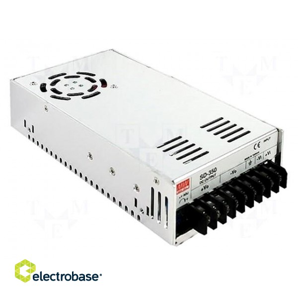 Converter: DC/DC | 350.4W | Uin: 36÷72V | Uout: 24VDC | Iout: 14.6A | SD