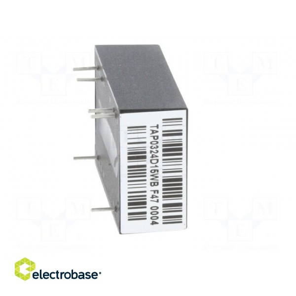 Converter: DC/DC | 3W | Uin: 9÷36V | Uout: 15VDC | Uout2: -15VDC | DIP24 image 9