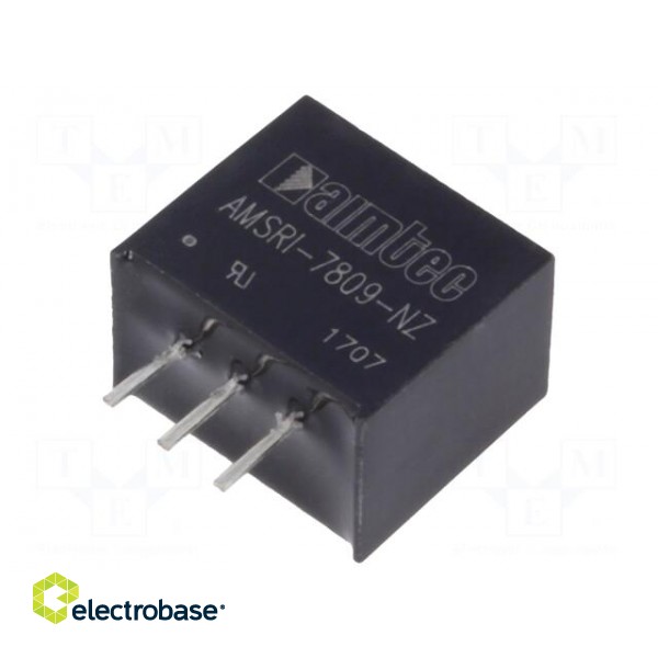Converter: DC/DC | 4.5W | Uin: 12÷36V | Uout: 9VDC | Iout: 500mA | SIP3