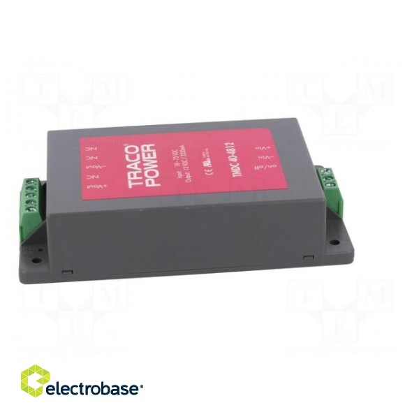 Converter: DC/DC | 40W | Uin: 18÷75V | Uout: 12VDC | Iout: 3330mA | 162g image 7