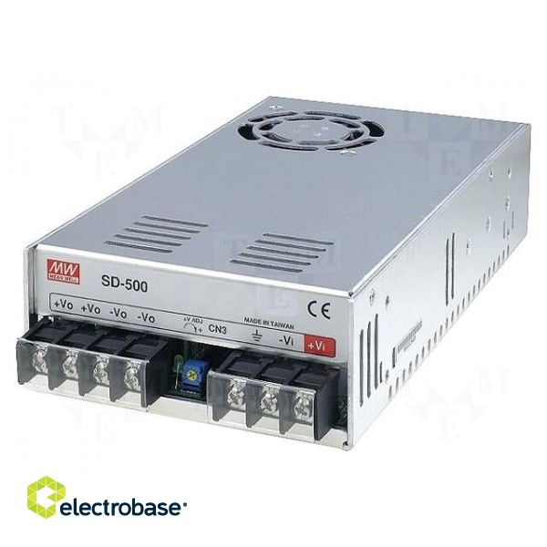 Converter: DC/DC | 480W | Uin: 19÷72V | Uout: 12VDC | Iout: 40A | SD | OUT: 1