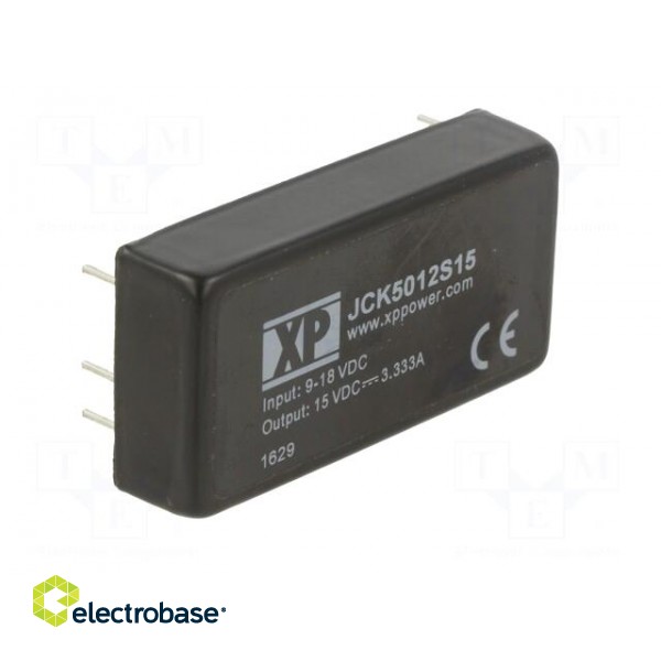 Converter: DC/DC | 50W | Uin: 9÷18V | Uout: 15VDC | Iout: 3.33A | 2"x1" image 8