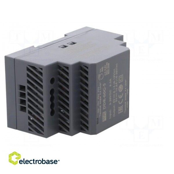 Power supply: DC/DC | 54W | 5VDC | 10.8A | 9÷36VDC | Mounting: DIN | 216g image 8