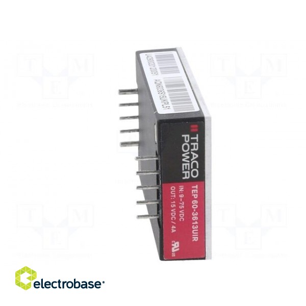 Converter: DC/DC | 60W | Uin: 9÷75V | Uout: 15VDC | Iout: 4A | 180kHz | PCB image 9