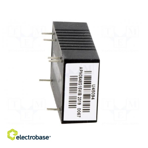 Converter: DC/DC | 6W | Uin: 18÷75V | Uout: 15VDC | Iout: 400mA | DIP24 image 9