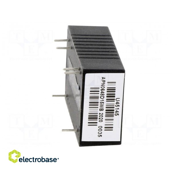 Converter: DC/DC | 6W | Uin: 18÷75V | Uout: 15VDC | Uout2: -15VDC | DIP24 image 9