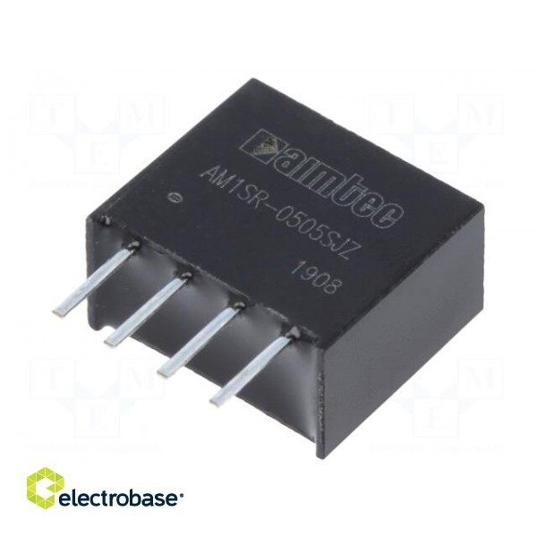 Converter: DC/DC | 750mW | Uin: 4.75÷5.25V | Uout: 5VDC | Iout: 150mA