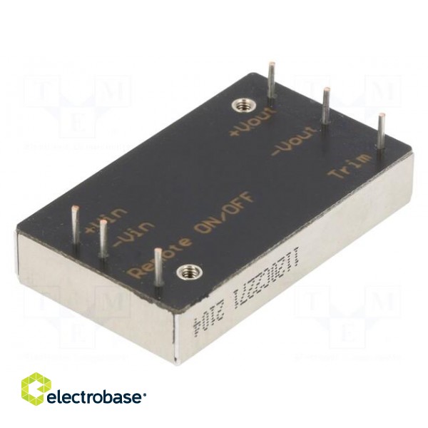 Converter: DC/DC | 75W | Uin: 18÷75V | Uout: 12VDC | Iout: 6250mA | 270kHz image 1