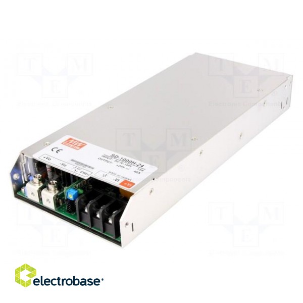 Converter: DC/DC | 960W | Uin: 72÷144V | Uout: 24VDC | Iout: 40A | SD