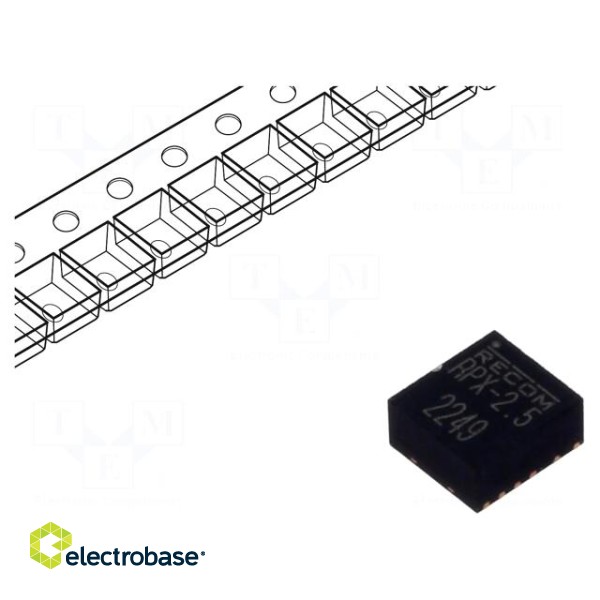 Converter: DC/DC | Uin: 4.5÷28V | Uout: 1.2÷6VDC | Iout: 2.5A | SMT