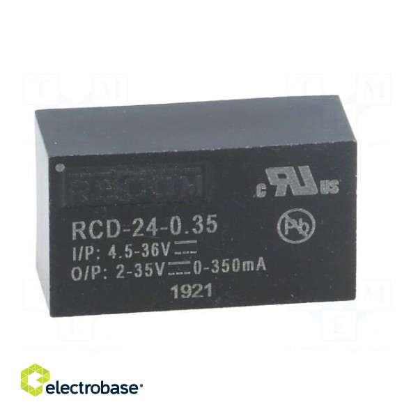 Converter: DC/DC | Uin: 4.5÷36V | Uout: 2÷35VDC | Iout: 350mA | 4.5g фото 9