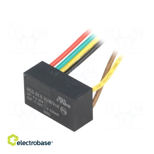 Converter: DC/DC | Uin: 4.5÷36V | Uout: 2÷35VDC | Iout: 350mA | 6.8g