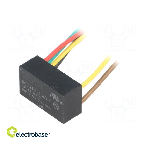 Converter: DC/DC | Uin: 4.5÷36V | Uout: 2÷35VDC | Iout: 700mA | 6.8g