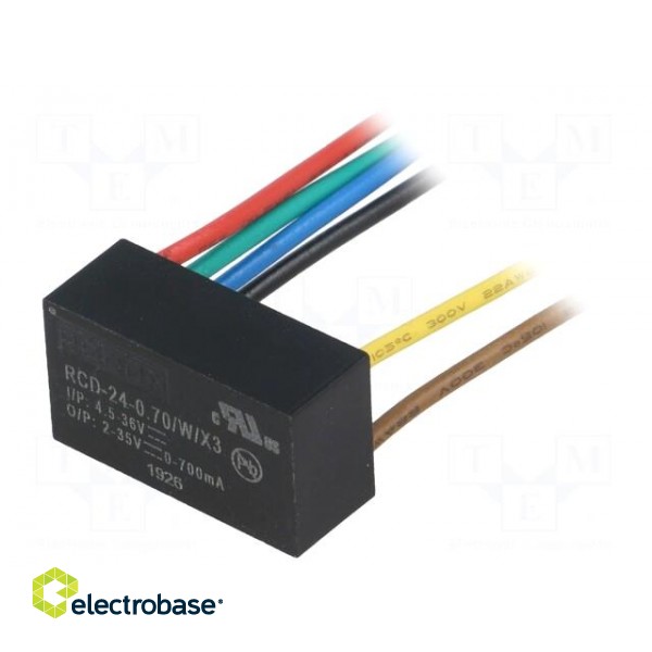 Converter: DC/DC | Uin: 4.5÷36V | Uout: 2÷35VDC | Iout: 700mA | 6.8g