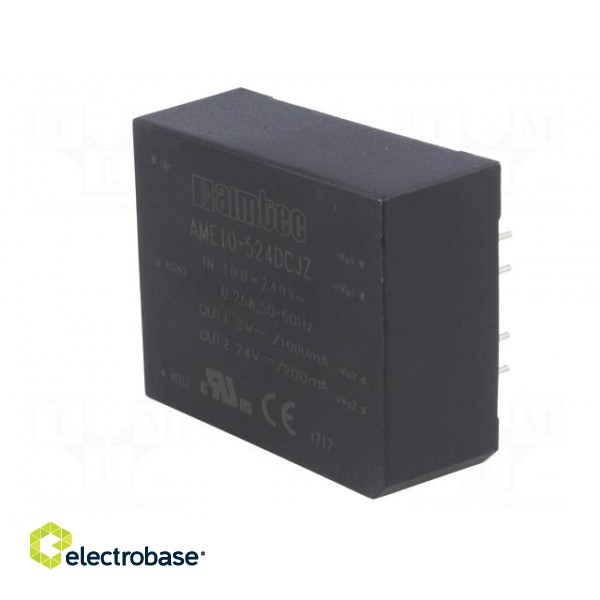 Converter: AC/DC | 10W | Uout: 5VDC | Iout: 1A | 81% | Mounting: PCB | 3kV image 4