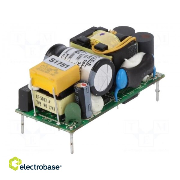 Converter: AC/DC | 15W | 80÷264VAC | 5VDC | Iout: 3A | OUT: 1 | 85.5% | PCB image 1