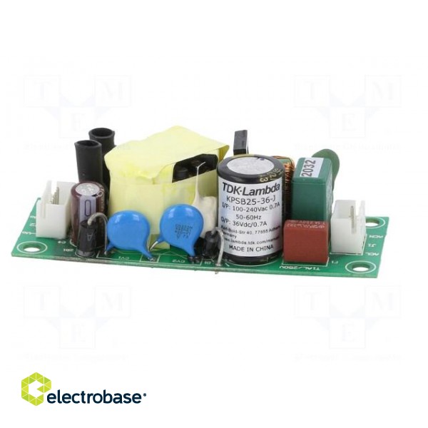 Power supply: switched-mode | open | 25W | 90÷264VAC | 36VDC | 0.7A image 8