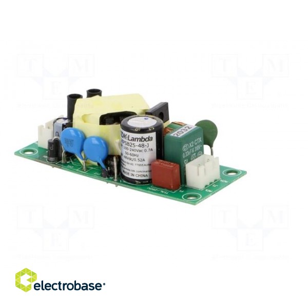 Power supply: switched-mode | open | 25W | 90÷264VAC | 48VDC | 0.52A image 8