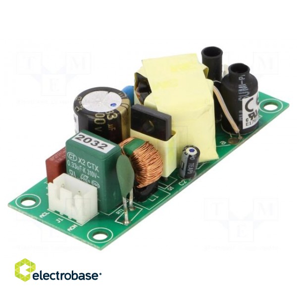 Power supply: switched-mode | open | 25W | 90÷264VAC | 48VDC | 0.52A image 1