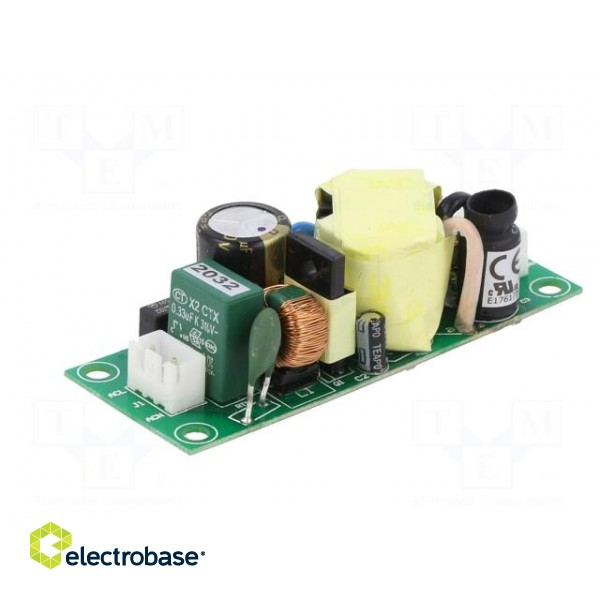 Power supply: switched-mode | open | 25W | 90÷264VAC | 5VDC | 4A | 81% image 2