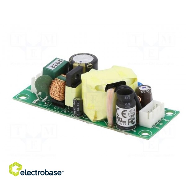 Power supply: switched-mode | open | 25W | 90÷264VAC | 5VDC | 4A | 81% image 4