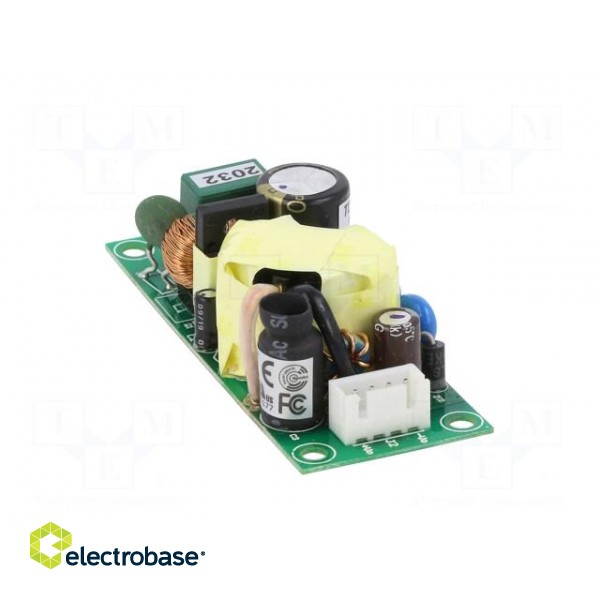 Power supply: switched-mode | open | 25W | 90÷264VAC | 5VDC | 4A | 81% image 5