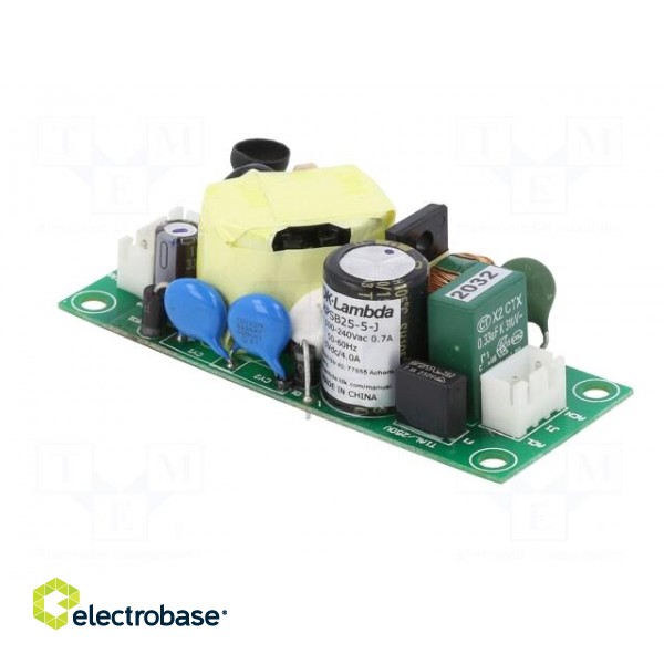 Power supply: switched-mode | open | 25W | 90÷264VAC | 5VDC | 4A | 81% image 9